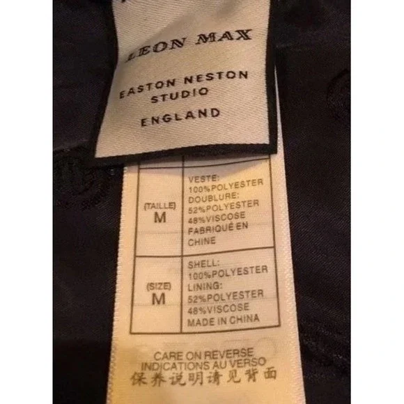 Leon Max Limited Edition Cape Coat Poncho OS Button Collar Easton Studio England - Picture 10 of 10